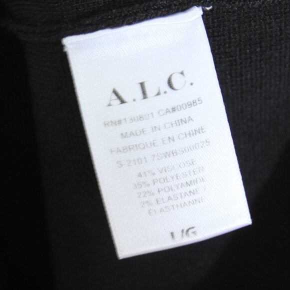 A.L.C. Marley Bodysuit Black Tank One-Piece Scoop Neck Sleeveless Size Large - Picture 16 of 16